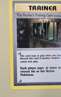 2000 Pokemon Gym Heroes Trainer Stadium Card Rocket's Training Gym GHtscRTG1 - Image 3
