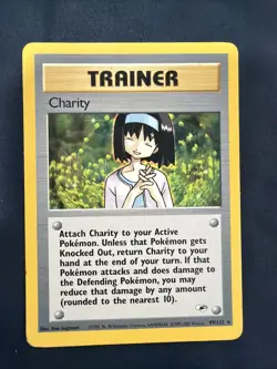 2000 POKEMON GYM HEROES TRAINER CHARITY CARD 99/132 - Image 1