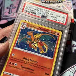 2022 POKEMON SWSH BLACK STAR PROMO #075 SPECIAL DELIVERY CHARIZARD-HOLO PSA 8 - Image 4