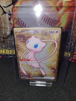 Mew ex Metal Promo Card 205/165 Ultra Premium Collection Pokemon 151 - Image 1