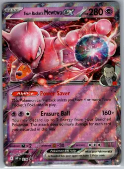 Team Rocket's Mewtwo ex SVP 216 Scarlet & Violet Promo Cards - Pokemon Card - NM - Image 1