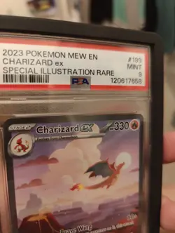 PSA 9 Charizard EX 199/165 Special Illustration Rare Pokemon Card 151 English - Image 3