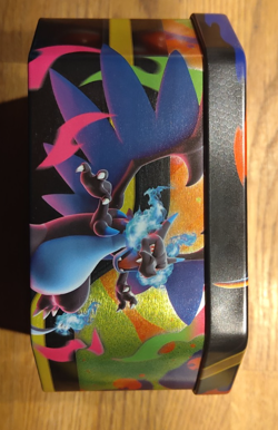 Charizard card collecting tin Pokemon and free ex card [only] - Image 5