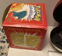 Pokemon 23K Gold Plated Charizard Burger King Trading Card 1999 - Opened - Image 5