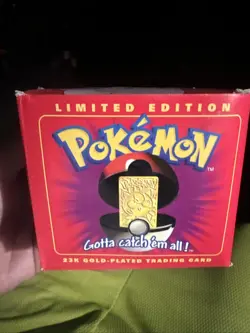 1999 Nintendo Pokemon 24K Gold Plated Jigglypuff Card W/ COA Pokeball Case - Image 2