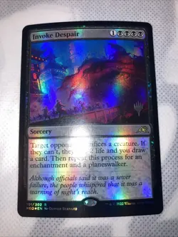Magic The Gathering Invoke Despair Foil Promo - Image 1