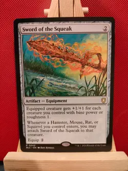 Sword of the Squeak - Commander Bloomburrow - Rare - NM - MTG - Image 1