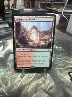 MTG Commercial District MKM 0259 R NM Regular Rare Land - Image 1