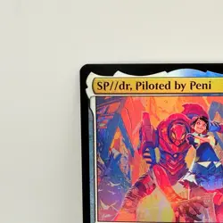 SP//dr Piloted by Peni Parker MTG Marvel Secret Lair Foil Borderless 0147 Rare - Image 4