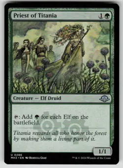 Priest of Titania Uncommon Modern Horizons 3 286 MTG Near Mint 2024 - Image 1
