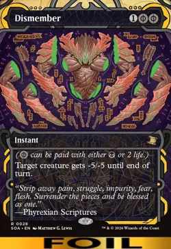 Dismember ** FOIL ** #28 - Secrets of Strixhaven: Mystical Archive - NM MTG - Image 1
