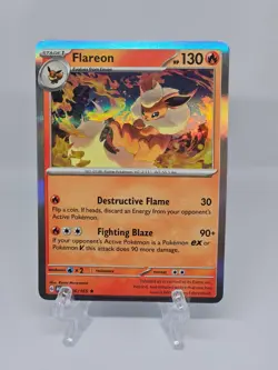 136/165 FLAREON | RARE HOLO | SCARLET & VIOLET 151 POKEMON CARD - Image 1
