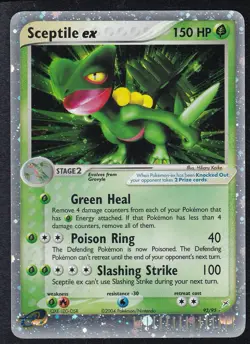 Pokemon TCG Sceptile EX 93/95 Team Magma Vs Team Aqua Ultra Rare Holo LP 2004 - Image 1