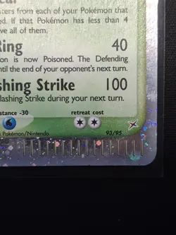 Pokemon TCG Sceptile EX 93/95 Team Magma Vs Team Aqua Ultra Rare Holo LP 2004 - Image 5