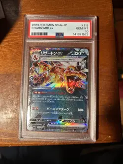 Charizard ex 2023 Pokemon JA Sv4a-Shiny Treasure Ex #115/190 PSA 10 - Image 1