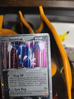 Pokemon TCG Team Rockets Return Rocket's Sneasel EX Holo Card 103/109 LP - Image 3