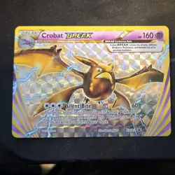 Pokemon Crobat BREAK XY181 XY Promo Holo Card English NM CLEAN - Image 1