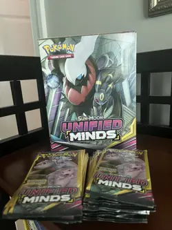 Lot of 30 Pokemon Sun & Moon Unified Minds 3 Card Booster Packs w/ Display - Image 3
