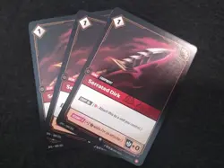 3X-SERRATED DIRK 009/221 RIFTBOUND - SPIRITFORGED FOIL ENGLISH CARD - Image 1