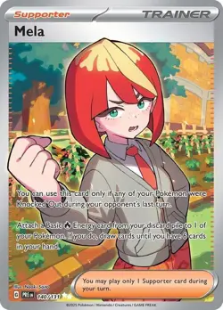Mela 140/131 - Secret Rare Full Art Pokemon Card - NM - Image 1