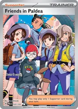 Friends in Paldea 137/131 - Secret Rare Full Art Pokemon Card - NM - Image 1