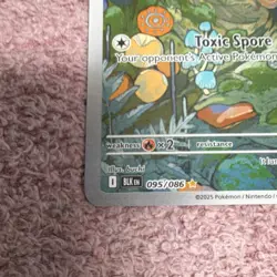Pokemon Foongus Full Art Holo Rare 50 HP BLK EN 095/086 2025 English Card - Image 2