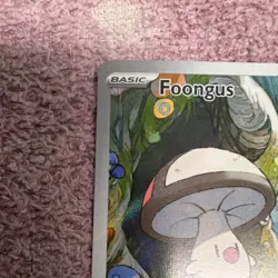Pokemon Foongus Full Art Holo Rare 50 HP BLK EN 095/086 2025 English Card - Image 5