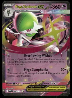 Mega Gardevoir EX 060/132 Double Rare Holo Mega Evolution Pokemon TCG card - Image 1