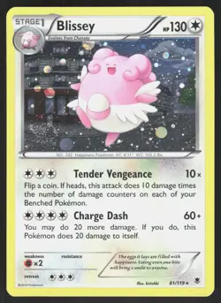 Blissey Holo 081/119 Miscellaneous Cards & Products Pokemon Card LP - Image 1