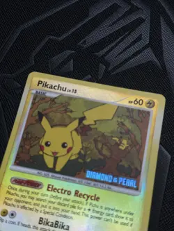 Pokemon Card Pikachu Reverse Holo MP Mysterious Treasures 94/123 Burger King - Image 2