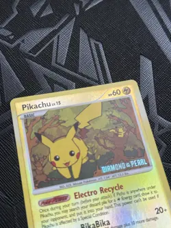 Pokemon Card Pikachu Reverse Holo MP Mysterious Treasures 94/123 Burger King - Image 5