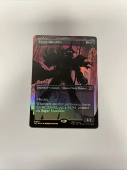 Super Shredder (Borderless) Teenage Mutant Ninja Turtles Holo Foil MINT - Image 1