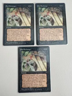 3x Soul Exchange MTG - Fallen Empires - Englisch ©1994 NM bis EX Uncommon - Image 1
