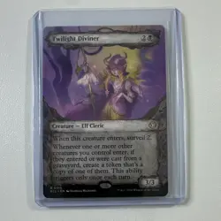 Wizards of the Coast Twilight Diviner ECL Creature Elf Cleric Black 0315 2026 - Image 1