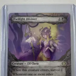 Wizards of the Coast Twilight Diviner ECL Creature Elf Cleric Black 0315 2026 - Image 3