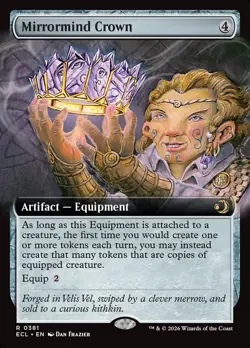 Mirrormind Crown ** Extended Art ** #381 - Lorwyn Eclipsed - NM MTG - Image 1