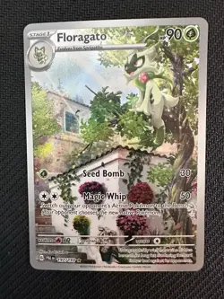 Pokemon TCG: Floragato 197/193 Illustration Rare Holo S&V Paldea Evolved NM - Image 1