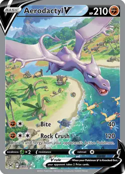 Aerodactyl V hp210 Gold Metal Pokemon Card-Collectible Gift Display！HOT! - Image 1