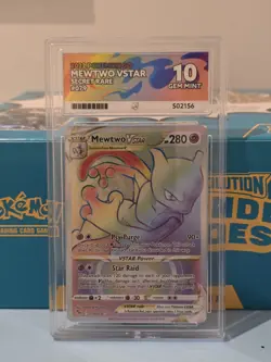 Mewtwo VSTAR 079/078 Rainbow Rare – Pokemon GO – ACE 10 Gem Mint - Image 1