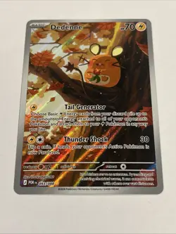 Pokemon Dedenne 093/088 NM Illustration Rare Perfect Order - - Image 2