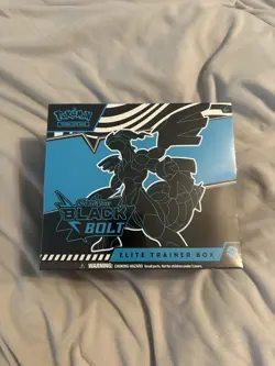 Pokemon Black TCG Bolt Elite Trainer Box ETB New Sealed - Image 1