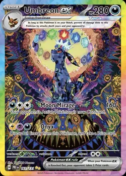 Unbreon EX hp280 Gold Metal Pokemon Card-Collectible Gift Display！HOT! - Image 1