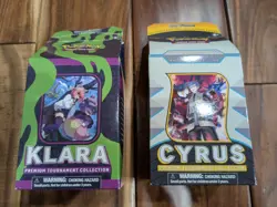 Set of 2 Pokemon Cyrus and Klara Premium Tournament Collection New Sealed - Image 1