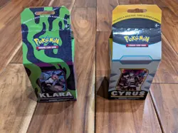 Set of 2 Pokemon Cyrus and Klara Premium Tournament Collection New Sealed - Image 2