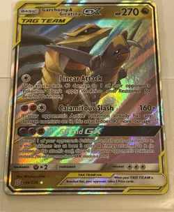 Pokemon Garchomp & Giratina GX 146/236 Sm-Unified Minds Ultra Rare Holo 270 HP - Image 1