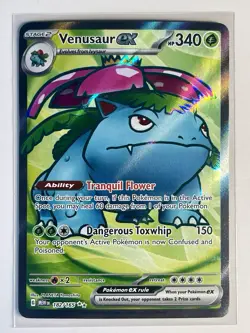 VENUSAUR EX 182/165 Pokemon Scarlet and Violet 151 Ultra Rare - Image 1