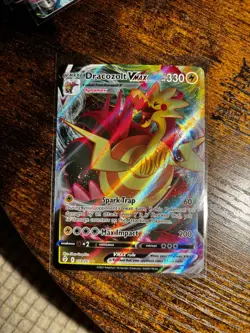 Pokemon TCG Dracozolt VMAX Evolving Skies Holo Ultra Rare - Image 1