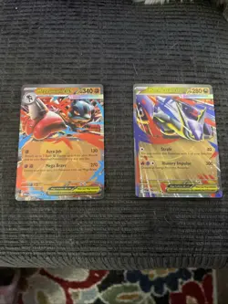 Pokemon TCG Mega Latias EX 100/132 And Mega Lucario EX 77/132 - Image 1