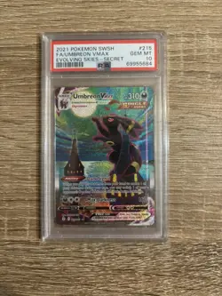 Umbreon VMAX 215/203 Alt Art Evolving Skies Pokemon - PSA 10 GEM MINT - Image 1