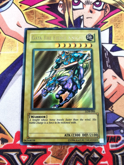 Gaia The Fierce Knight lob-006 *FADED* Unltd Ed (NM) Ultra Rare Yu-Gi-Oh! - Image 1